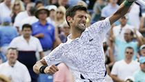 Novak Djokovič se raduje z výhry ve finále nad Rogerem Federerem. | na serveru Lidovky.cz | aktuální zprávy