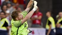 Vlastimil Hrubý likviduje střelu Milana Škody z penalty. | na serveru Lidovky.cz | aktuální zprávy