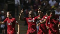 Georginio Wijnaldum oslavuje svoji branku do sítě Tottenhamu | na serveru Lidovky.cz | aktuální zprávy
