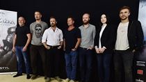 Zleva herec Marek Vašut, režisér Petr Jákl, americký herec Ben Foster, německý... | na serveru Lidovky.cz | aktuální zprávy