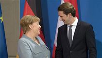 Německá kancléřka Angela Merkelová a rakouský kancléř Sebastian Kurz po setkání... | na serveru Lidovky.cz | aktuální zprávy