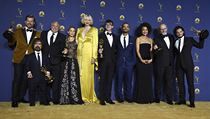 Ceny Emmy 2018. Herci z vítězného seriálu Hra o trůny (zleva): Nikolaj... | na serveru Lidovky.cz | aktuální zprávy