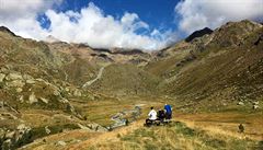 Národní park Stelvio v italském Trentinu.