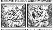 Černobílý a němý. Ukázka z komiksu Jima Woodringa. | na serveru Lidovky.cz | aktuální zprávy
