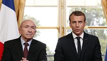 Bývalý ministr vnitra Gérarde Collomb a prezident Emmanuel Macron. | na serveru Lidovky.cz | aktuální zprávy