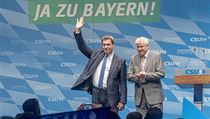 Napjaté spojenectví. Markus Söder (vlevo) a Horst Seehofer se sice „nemusí“, na... | na serveru Lidovky.cz | aktuální zprávy