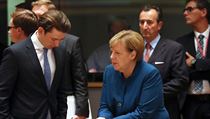 Německá kancléřka Angela Merkelová debatuje s rakouským kancléřem Sebastianem... | na serveru Lidovky.cz | aktuální zprávy