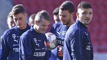 Zleva Patrik Schick, Jakub Jankto, Jiří Pavlenka a Patrizio Stronati na... | na serveru Lidovky.cz | aktuální zprávy