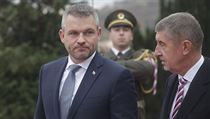 Andej Babiš a Peter Pellegrini před slavnostním obědem v Kramářově vile. | na serveru Lidovky.cz | aktuální zprávy