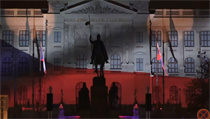 Videomapping na Národním Muzeu během hraní československé hymny. | na serveru Lidovky.cz | aktuální zprávy