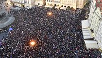 Na Staroměstském náměstí v Praze se 17. listopadu konala demonstrace proti... | na serveru Lidovky.cz | aktuální zprávy