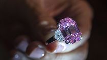 Růžový diamant Pink Legacy, který má téměř 19 karátů, se ve středu v aukční... | na serveru Lidovky.cz | aktuální zprávy