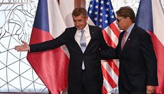 Premiér Andrej Babi jednal 14. listopadu 2018 v Praze s americkým ministrem...