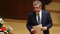 Andrej Babiš na hlasování o nedůvěře vládě v Poslanecké sněmovně. Andrej Babiš na hlasování o nedůvěře vládě v Poslanecké sněmovně.