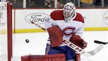 Montrealský brankář Carey Price sleduje Zachův vystřelený puk. | na serveru Lidovky.cz | aktuální zprávy