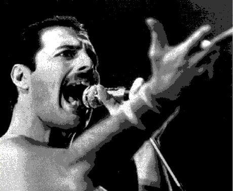 Freddie Mercury ze skupiny Queen