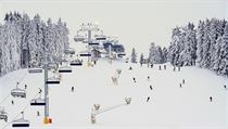 Itálie nechce lyžaře v Alpách. Na okolní země apeluje, aby se zachovaly stejně Zasněžená sjezdovka, ilustrační foto. | na serveru Lidovky.cz | aktuální zprávy