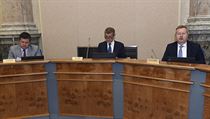 Ministr vnitra Jan Hamáček, premiér Andrej Babiš a ministr životního prostředí... | na serveru Lidovky.cz | aktuální zprávy
