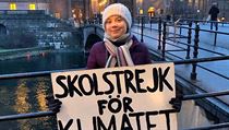 Greta Thunbergová začínala s tímto jednoduchým transparentem „Školní stávka za... | na serveru Lidovky.cz | aktuální zprávy