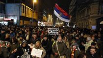 Demonstrace v Bělehradě proti současnému prezidentovi Alexandru Vučičovi. | na serveru Lidovky.cz | aktuální zprávy