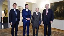 Prezident Miloš Zeman Pražském hradě sešel s ústavními činiteli k české... | na serveru Lidovky.cz | aktuální zprávy