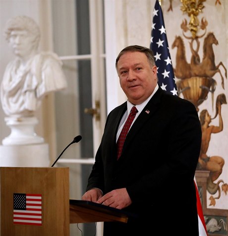 Americký ministr zahranií Mike Pompeo pi návtv Polska.