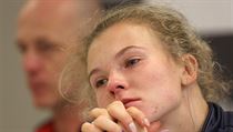 Fed Cup R vs. Rumunsko: Kateina Siniakov na tiskovce.