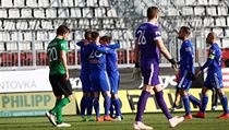 Utkání první fotbalové ligy mezi týmy SK Sigma Olomouc (v modrém) a 1. FK... | na serveru Lidovky.cz | aktuální zprávy