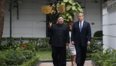 Americký prezident Donald Trump a severokorejský vdce Kim ong-un nedosáhli...
