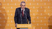 Prezident v úvodu zhruba desetiminutové řeči připomenul, že před rokem... | na serveru Lidovky.cz | aktuální zprávy