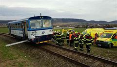 U Ronova nad Doubravou se srazil osobní vlak s manipulaním vlakem.