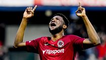 Benjamin Tetteh ze Sparty se raduje z gólu | na serveru Lidovky.cz | aktuální zprávy