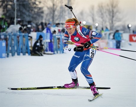 Gabriela Soukalová nechtla eské fanouky v Pokljuce zklamat.