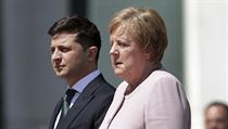 Německá kancléřka Angela Merkelová s ukrajinským prezidentem Volodomyrem... | na serveru Lidovky.cz | aktuální zprávy