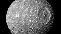 Saturnův měsíc Mimas.