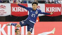 Japonec Takefusa Kubo v zápase se Salvadorem. | na serveru Lidovky.cz | aktuální zprávy