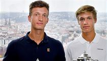 Tenisté Jiří Lehečka (vlevo) a Jonáš Forejtek, kteří vyhráli ve Wimbledonu... | na serveru Lidovky.cz | aktuální zprávy