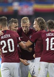 Sparťani, proti nám nemáte šanci, varují před Evropskou ligu fandové Trabzonsporu Radost hráčů Sparty z branky. | na serveru Lidovky.cz | aktuální zprávy