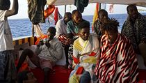 Migranti na palubě španělské záchranné lodi Open Arms. | na serveru Lidovky.cz | aktuální zprávy