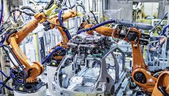 Nová robotizace linky na výrobu elektromobil.
