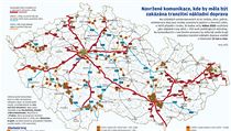Navržené komunikace, kde má být zakázána tranzitní nákladní doprava. | na serveru Lidovky.cz | aktuální zprávy