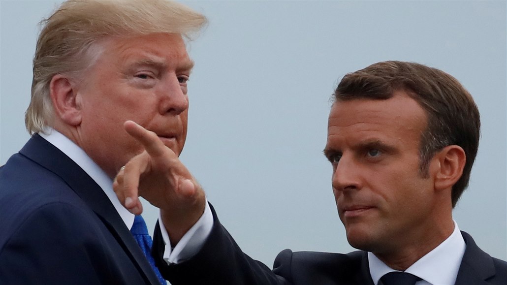 Donald Trump a Emmanuel Macron na summitu G7.