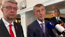 Premiér Andrej Babiš a ministr průmysl Karel Havlíček v USA.