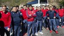 Fotbalisté Crvene Zvezdy Bělehrad na hranicích s Kosovem. | na serveru Lidovky.cz | aktuální zprávy