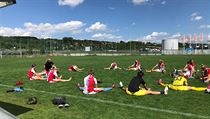 Kondiční příprava fotbalistek Slavie pod vedením Denisy Madejové. | na serveru Lidovky.cz | aktuální zprávy