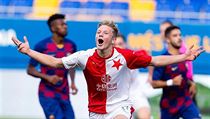 Lukáš Červ se raduje z prvního gólu Slavie. | na serveru Lidovky.cz | aktuální zprávy
