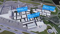 Podívejte se, jak se rozroste Letiště Václava Havla. Do rozšíření druhého terminálu zainvestuje 16 miliard Vizualizace letiště v Praze | na serveru Lidovky.cz | aktuální zprávy