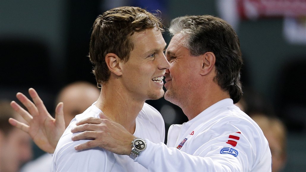 Tomá Berdych a Jaroslav Navrátil.