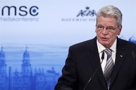 Nmecký prezident Joachim Gauck se v úvodním projevu Mnichovské bezpenostní...