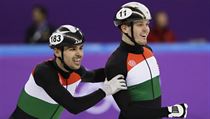 Olympijského vítěz v rychlobruslení Csaba Burján s Viktorem Knochem. | na serveru Lidovky.cz | aktuální zprávy